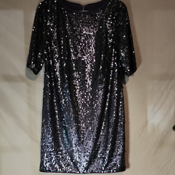 RACHEL For Rachel Roy Blue Sequin Mini Dress - Picture 1 of 7